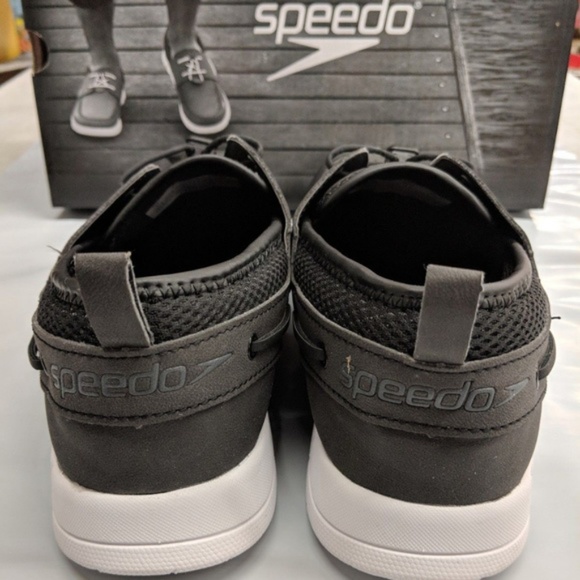 Speedo Men's Port Shoe Black B - Picture 3 of 4
